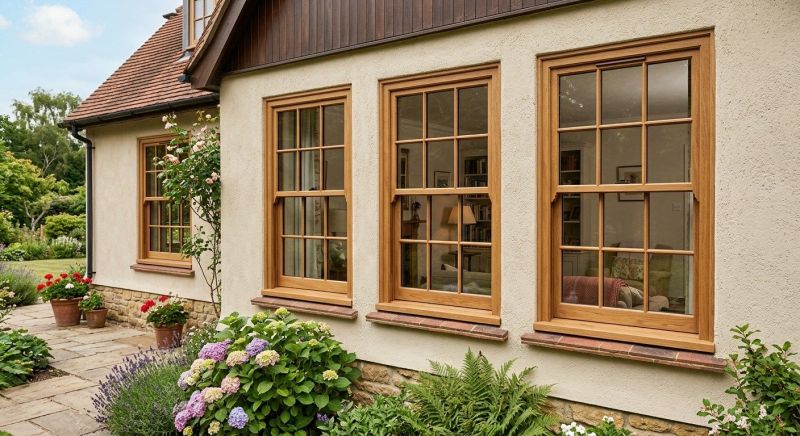 Wood Windows Installation project example